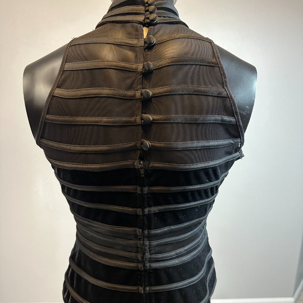 JS Collections Sleeveless Formal Mesh Top Size 8 … - image 2